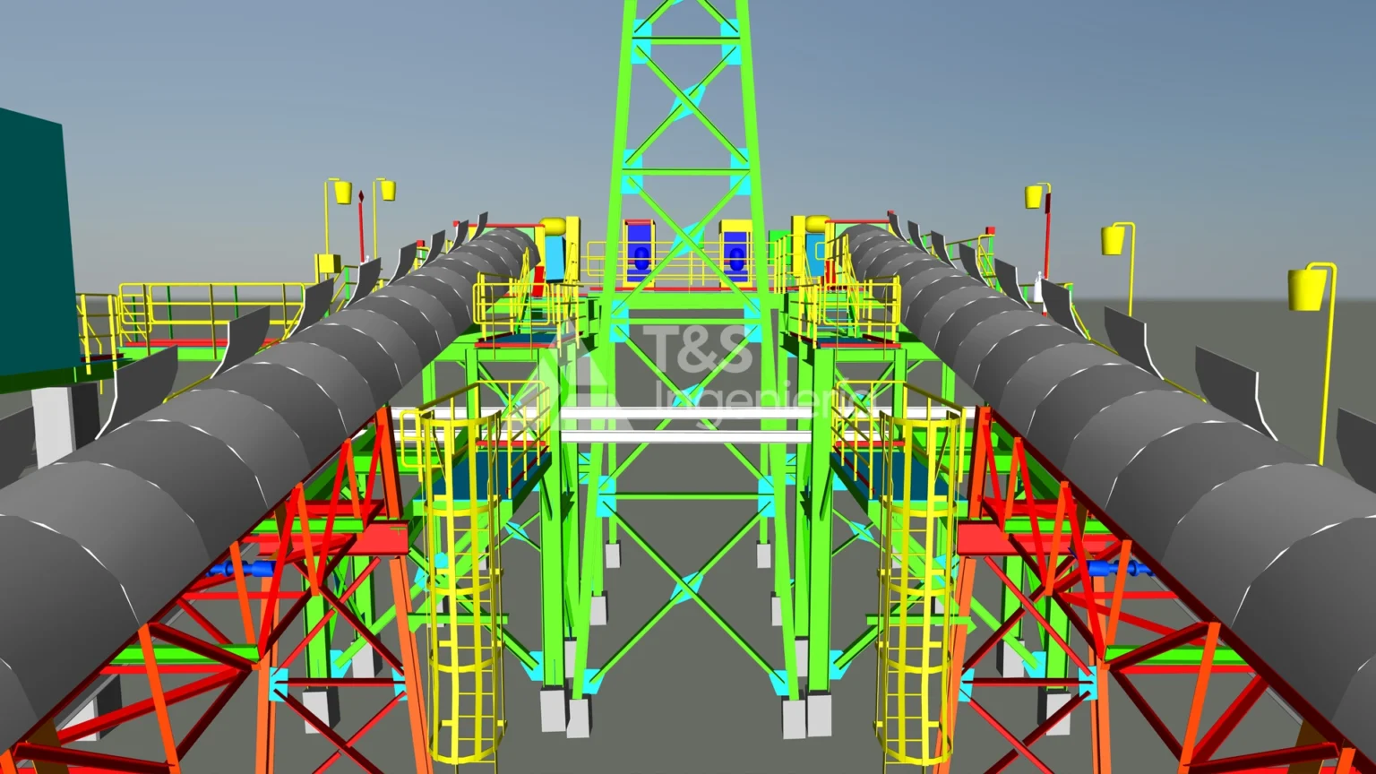 3D model overlaid on the point cloud